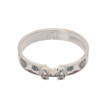 エルメス クリックH マルチカラー/シルバー金具 エナメル ユニセックス ジュエリー 【未使用】【jewelry】