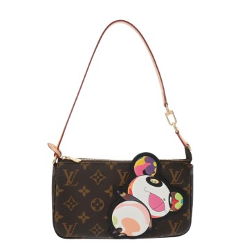 ルイ ヴィトン モノグラムパンダ LV×TM ポシェット アクセソワ―ル ブラウン/ピンク M13440 モノグラムキャンバス レディース バッグ 【中古】【bag】