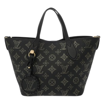 ルイ ヴィトン モノグラムマヒナ ブロッサム PM ノワール M23393 レザー レディース バッグ 【中古】【bag】
