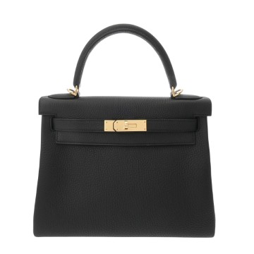 エルメス ケリー 28 内縫い ブラック トゴ レディース バッグ 【新品】【bag】