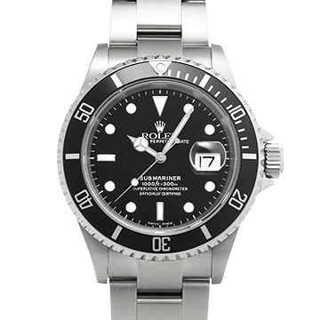 ロレックス サブマリーナ デイト 16610 ブラック メンズ 時計 【中古】【wristwatch】