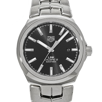 タグ ホイヤー リンク キャリバー5 WBC2110.BA0603 ブラック メンズ 時計 【中古】【wristwatch】