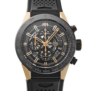 タグ ホイヤー カレラ キャリバーホイヤー01 クロノグラフ CAR2A5A.FT6044 ブラック メンズ 時計 【中古】【wristwatch】