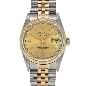 ロレックス デイトジャスト 36 16233 シャンパン メンズ 時計 【中古】【wristwatch】