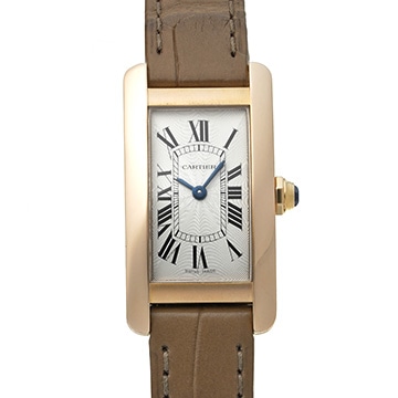 カルティエ タンク アメリカン SM W2607456 シルバー レディース 時計 【中古】【wristwatch】