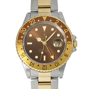 ロレックス GMTマスターII 16713 ブラウン メンズ 時計 【中古】【wristwatch】