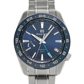グランドセイコー スポーツコレクション スプリングドライブ GMT SBGE255 ブルー メンズ 時計 【中古】【wristwatch】