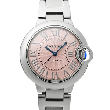 カルティエ バロン ブルー 33mm W6920100 ピンク ユニセックス 時計 【中古】【wristwatch】