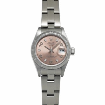 ロレックス オイスターパーペチュアル デイト 79190 ピンク レディース 時計 【中古】【wristwatch】