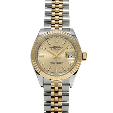ロレックス レディ デイトジャスト 28 279173 シャンパン レディース 時計 【中古】【wristwatch】