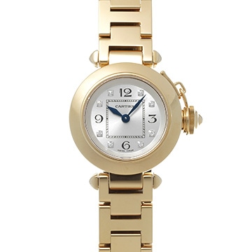 カルティエ ミスパシャ WJ124015 シルバー/ダイヤモンド レディース 時計 【中古】【wristwatch】