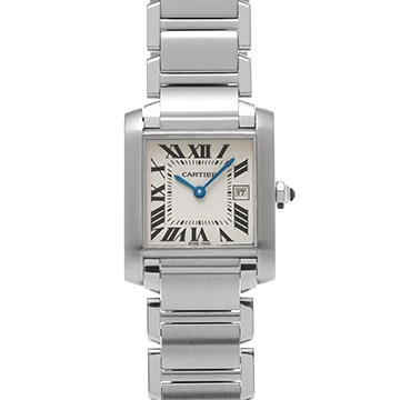 カルティエ タンク フランセーズ MM W51011Q3 シルバー ユニセックス 時計 【中古】【wristwatch】
