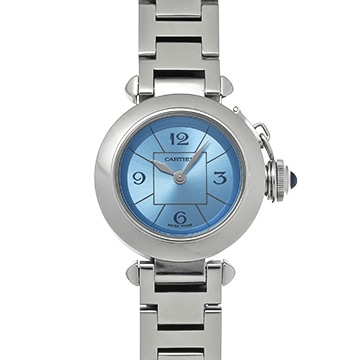 カルティエ ミスパシャ 1stアニバーサリー W3140024 ブルー レディース 時計 【中古】【wristwatch】