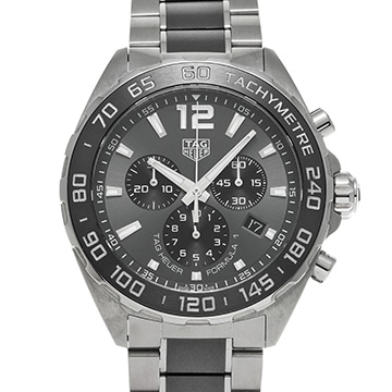 タグ ホイヤー フォーミュラ1 クォーツ クロノグラフ CAZ1011.BA0843 グレー/ブラック メンズ 時計 【中古】【wristwatch】