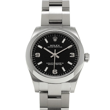 ロレックス オイスターパーペチュアル 177200 ブラック ユニセックス 時計 【中古】【wristwatch】