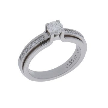 ピアジェ ポセション エンゲージメント リング #46 シルバー Pt950プラチナ レディース ジュエリー 【中古】【jewelry】