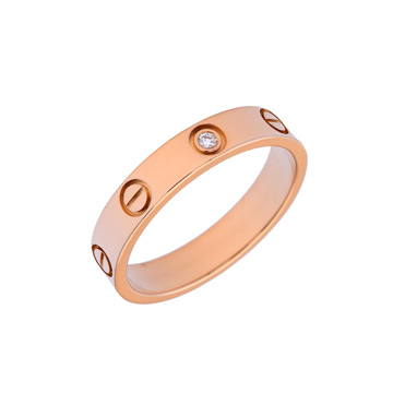 カルティエ ミニラブリング #57　1PD ピンク K18ピンクゴールド PG レディース ジュエリー 【中古】【jewelry】