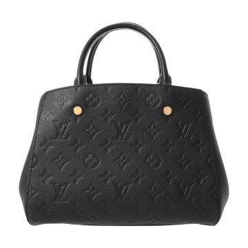 ルイ ヴィトン モノグラムアンプラント モンテーニュ BB 2WAY ノワール M41053 レザー レディース バッグ 【中古】【bag】