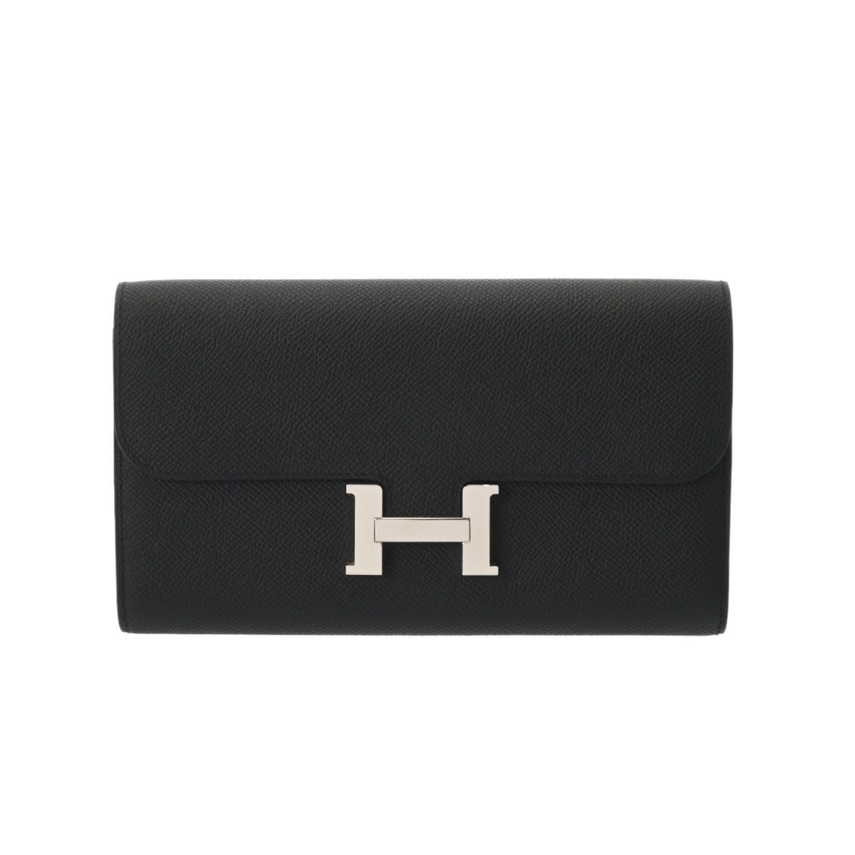 エルメス コンスタンス ロングトゥーゴー  ブラック ヴォーエプソン レディース 財布 【中古】【purse】