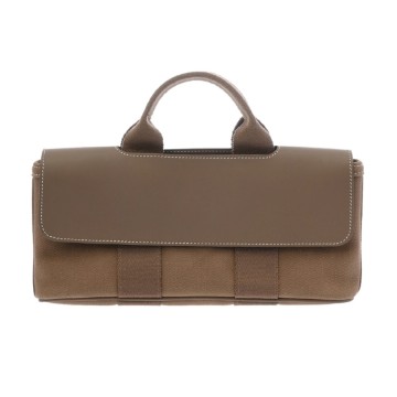 エルメス ヴァルパライソ PM ロング エトゥープ トワルシェブロン/ヴォーグミ レディース バッグ 【中古】【bag】