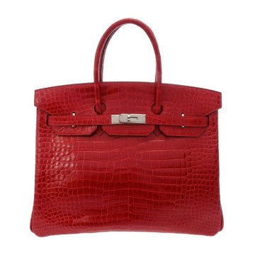 エルメス バーキン 35 ブレイズ ポロサスリセ レディース バッグ 【中古】【bag】