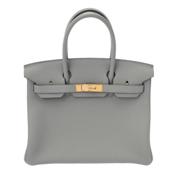 エルメス バーキン 30 ブルーグラシエ トゴ レディース バッグ 【未使用】【bag】
