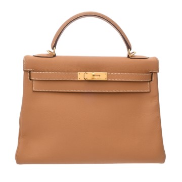 エルメス ケリー 32 内縫い 2WAY ナチュラル ヴォーエプソン レディース バッグ 【中古】【bag】