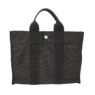 エルメス エールライン トート PM グレー キャンバス ユニセックス バッグ 【中古】【bag】