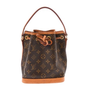 ルイ ヴィトン モノグラム ナノ ノエ ブラウン M42227 モノグラムキャンバス レディース バッグ 【中古】【bag】