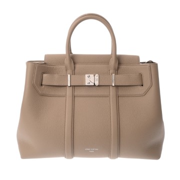 ルイ ヴィトン ジョルジュトート MM グレー M11664 ミレジムカーフレザー レディース バッグ 【中古】【bag】