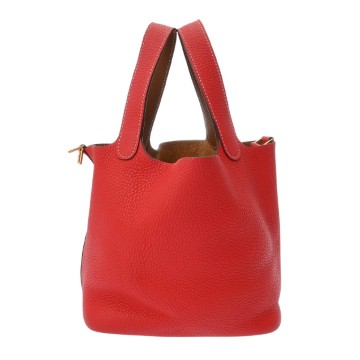 エルメス ピコタンロック PM カザック ゴールド/ルージュクー トリヨンクレマンス レディース バッグ 【中古】【bag】