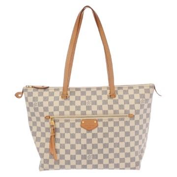 ルイ ヴィトン ダミエアズール イエナ MM ホワイト N44040 ダミエキャンバス レディース バッグ 【中古】【bag】