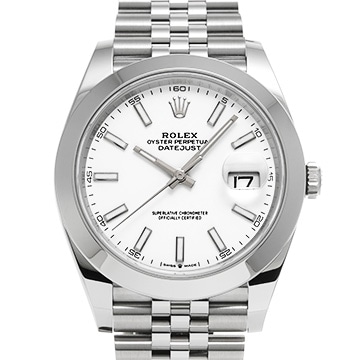 ロレックス デイトジャスト 41 126300 ホワイト メンズ 時計 【中古】【wristwatch】