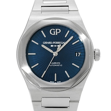 ジラール ペルゴ ロレアート 42mm 81010-11-3310-1GM ブルー メンズ 時計 【中古】【wristwatch】