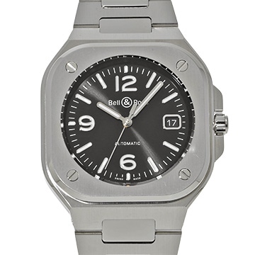ベル＆ロス BR 05 ブラックスチール BR05A-BL-ST/SST ブラック メンズ 時計 【中古】【wristwatch】