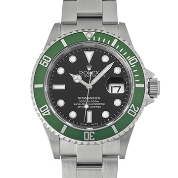 ロレックス サブマリーナ デイト ビッグスイス 16610LV ブラック メンズ 時計 【中古】【wristwatch】