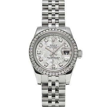 ロレックス デイトジャスト 179384G シルバークリスタル/ダイヤモンド レディース 時計 【中古】【wristwatch】