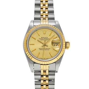 ロレックス デイトジャスト  69173 シャンパン レディース 時計 【中古】【wristwatch】