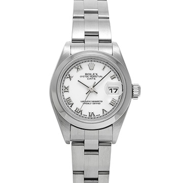 ロレックス オイスター パーペチュアル デイト 79160 ホワイト レディース 時計 【中古】【wristwatch】
