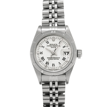 ロレックス オイスターパーペチュアル 69190 ホワイト レディース 時計 【中古】【wristwatch】
