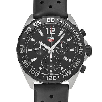 タグ ホイヤー フォーミュラ1 クォーツ クロノグラフ CAZ1010.FT8024 ブラック メンズ 時計 【中古】【wristwatch】