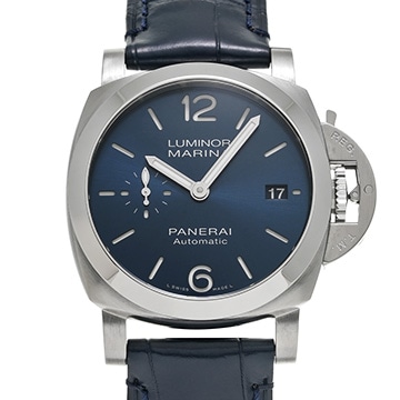 パネライ ルミノールマリーナ クアランタ PAM01370 ブルー メンズ 時計 【中古】【wristwatch】