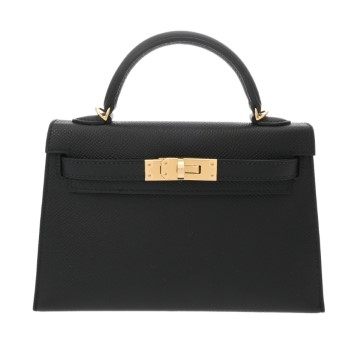 エルメス ミニケリー2 ブラック ヴォーエプソン レディース バッグ 【新品】【bag】