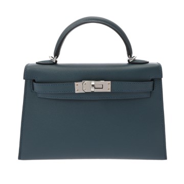 エルメス ミニケリー2 ブルートンペット ヴォーマダム レディース バッグ 【新品】【bag】