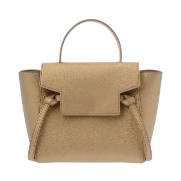 セリーヌ ナノ ベルトバッグ 2WAY ゴールド 189003ZVA グレインドカーフ レディース バッグ 【中古】【bag】