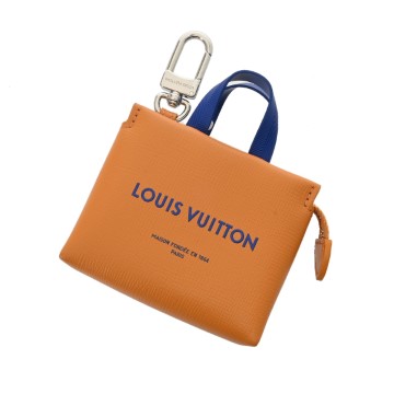 ルイ ヴィトン バッグチャーム LV ミニ ショッパー オレンジ M02699 レザー ユニセックス 【中古】【other】