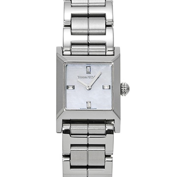 ティファニー メイカーズ 69345581 ホワイトシェル/ダイヤモンド レディース 時計 【中古】【wristwatch】