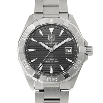 タグ ホイヤー アクアレーサー キャリバー5 WAY2113.BA0928 グレー メンズ 時計 【中古】【wristwatch】