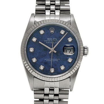 ロレックス デイトジャスト 16234G ソーダライト/ダイヤモンド メンズ 時計 【中古】【wristwatch】
