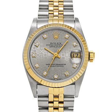 ロレックス デイトジャスト 68273G シルバーコンピュータ/ダイヤモンド ユニセックス 時計 【中古】【wristwatch】